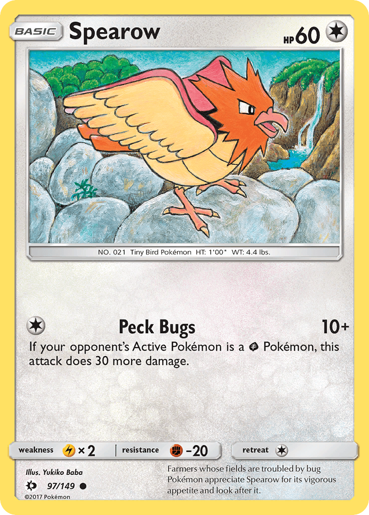 Spearow, kortbilde fra pokemontcg.io