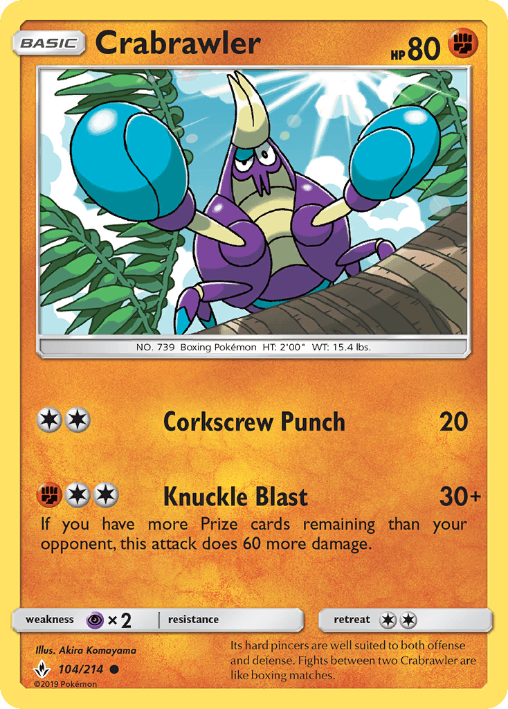 Crabrawler, kortbilde fra pokemontcg.io