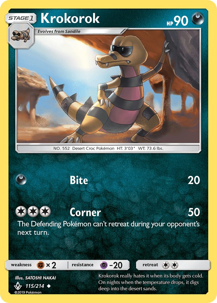 Krokorok, kortbilde fra pokemontcg.io