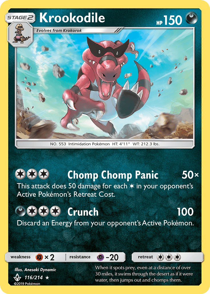Krookodile, kortbilde fra pokemontcg.io