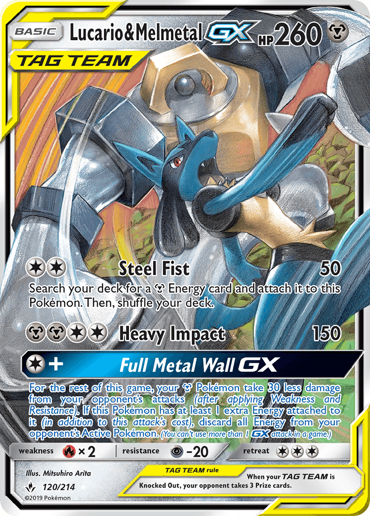 Lucario & Melmetal-GX, kortbilde fra pokemontcg.io