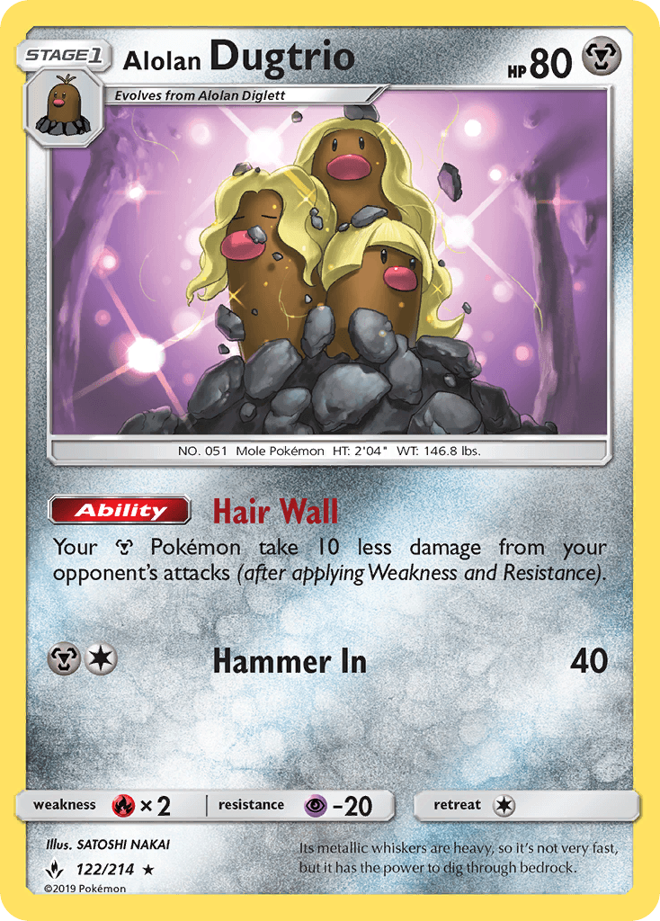 Alolan Dugtrio, kortbilde fra pokemontcg.io