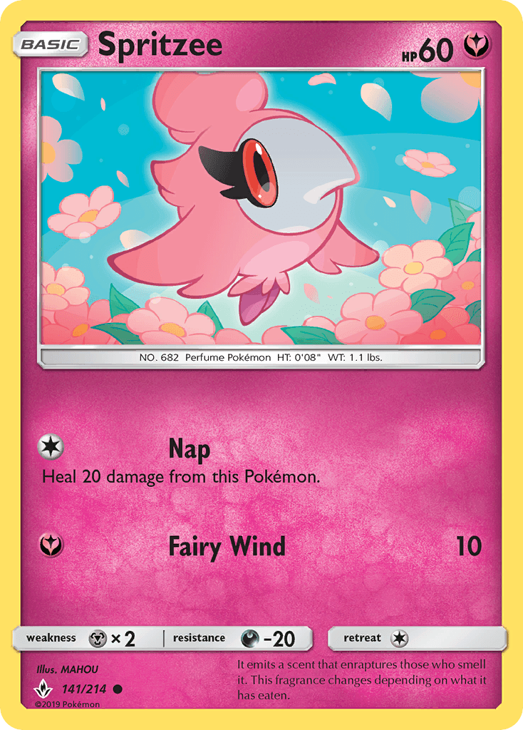 Spritzee, kortbilde fra pokemontcg.io