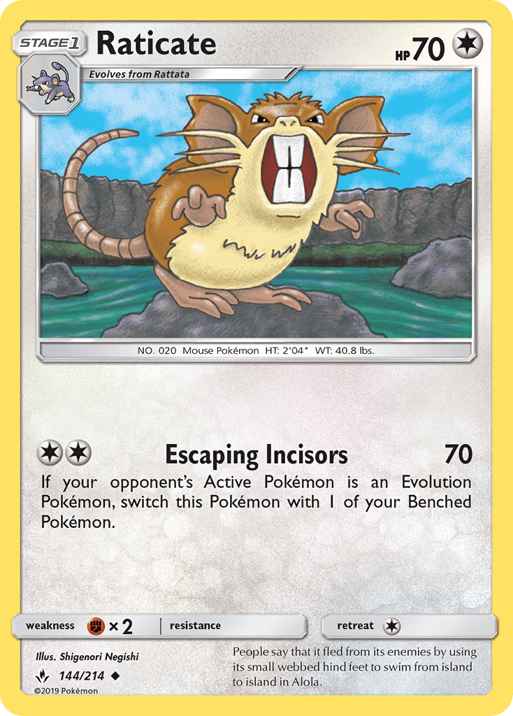 Raticate, kortbilde fra pokemontcg.io