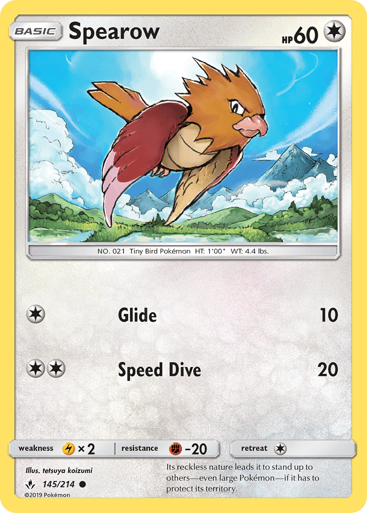 Spearow, kortbilde fra pokemontcg.io