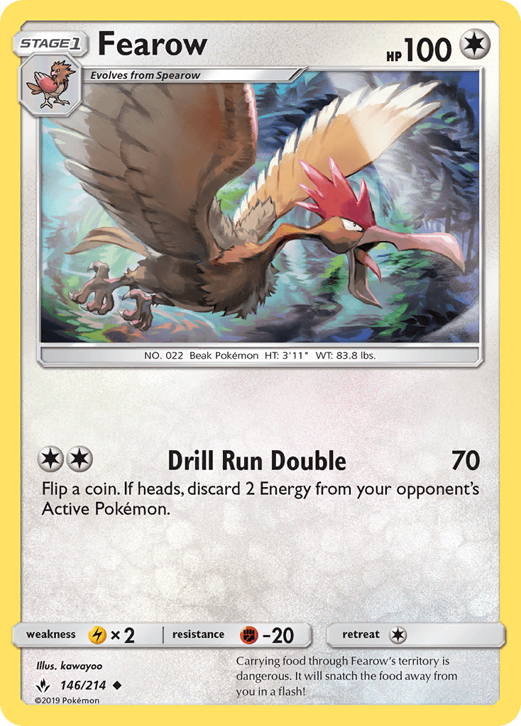 Fearow, kortbilde fra pokemontcg.io