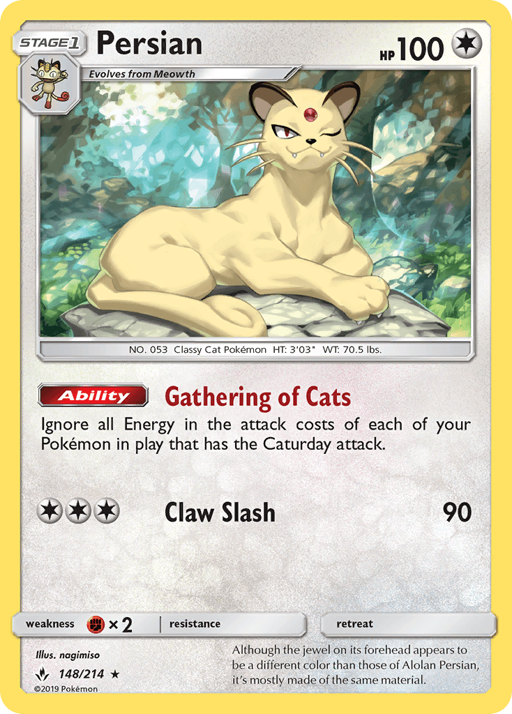 Persian, kortbilde fra pokemontcg.io