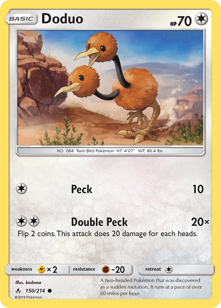 Doduo, kortbilde fra pokemontcg.io