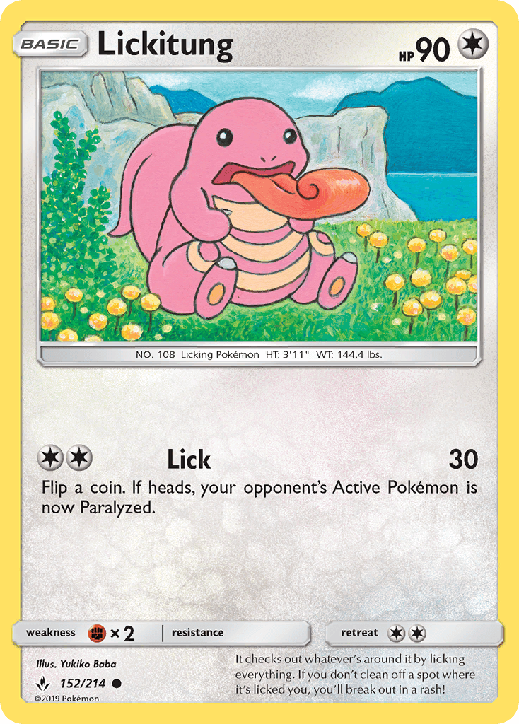 Lickitung, kortbilde fra pokemontcg.io