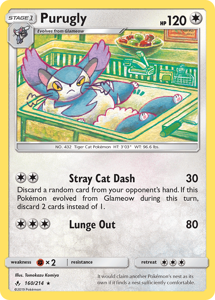 Purugly, kortbilde fra pokemontcg.io