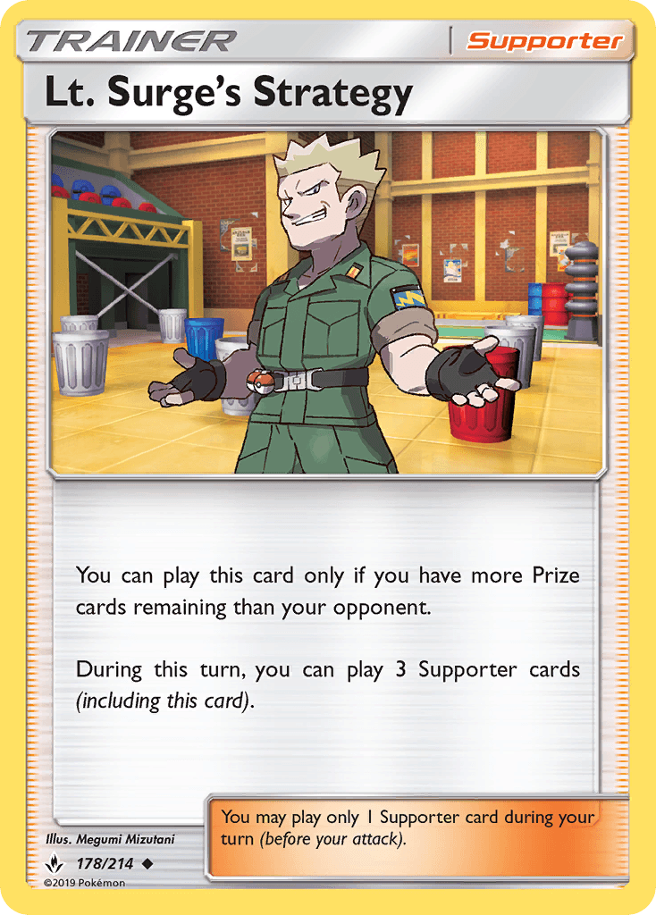 Lt. Surge's Strategy, kortbilde fra pokemontcg.io