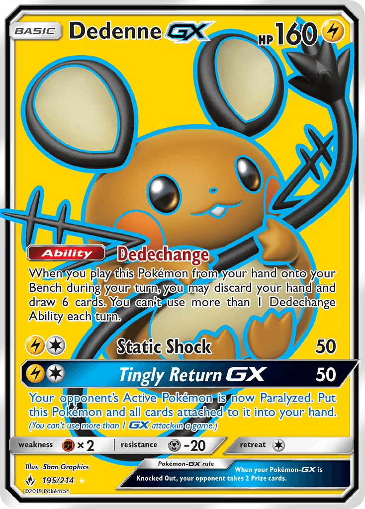 Dedenne-GX, kortbilde fra pokemontcg.io