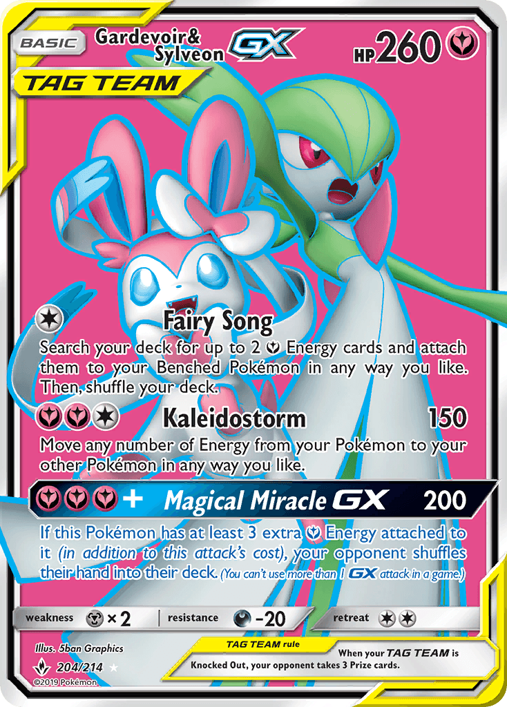 Gardevoir & Sylveon-GX, kortbilde fra pokemontcg.io