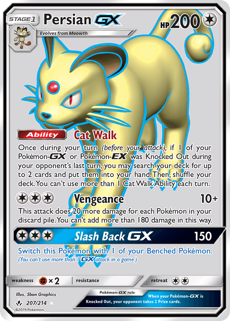 Persian-GX, kortbilde fra pokemontcg.io