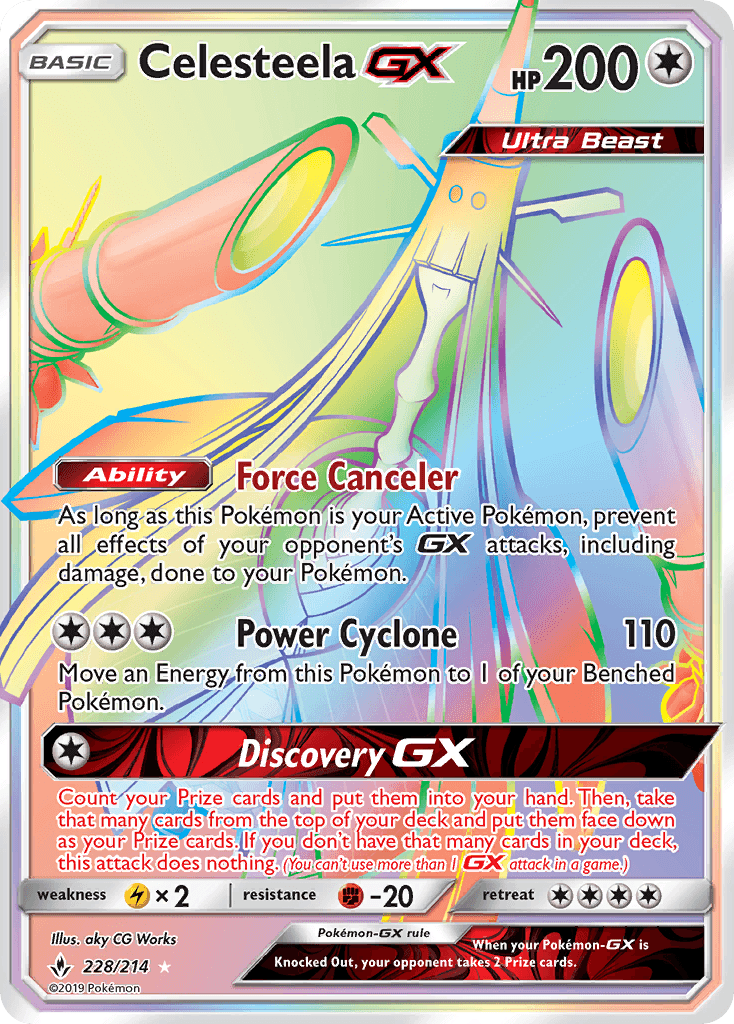 Celesteela-GX, kortbilde fra pokemontcg.io