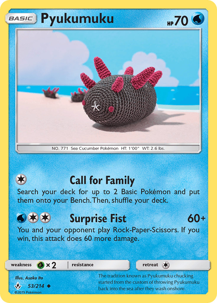 Pyukumuku, kortbilde fra pokemontcg.io