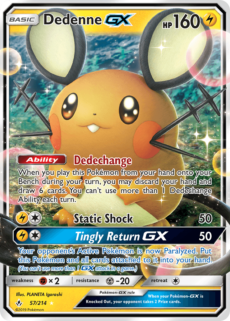 Dedenne-GX, kortbilde fra pokemontcg.io