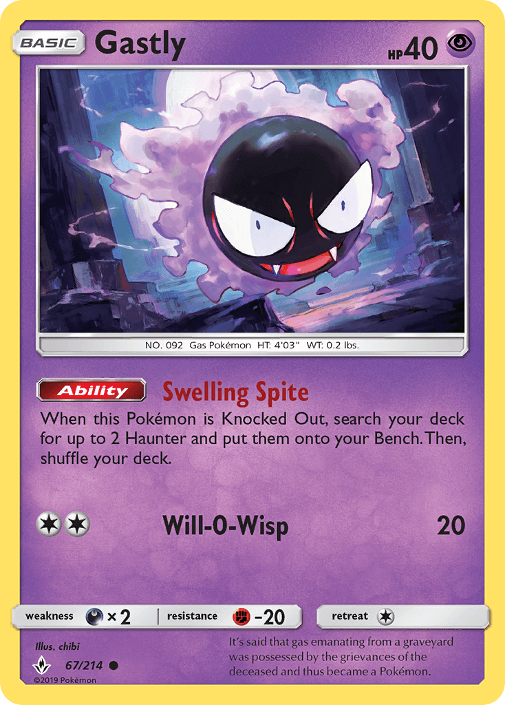 Gastly, kortbilde fra pokemontcg.io