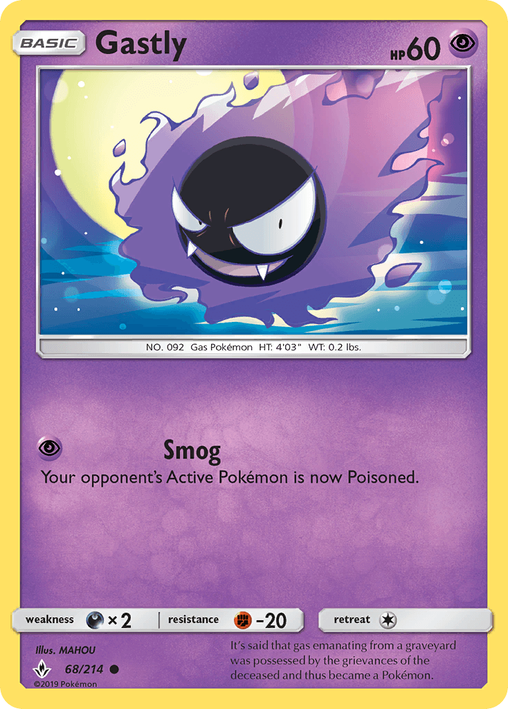 Gastly, kortbilde fra pokemontcg.io
