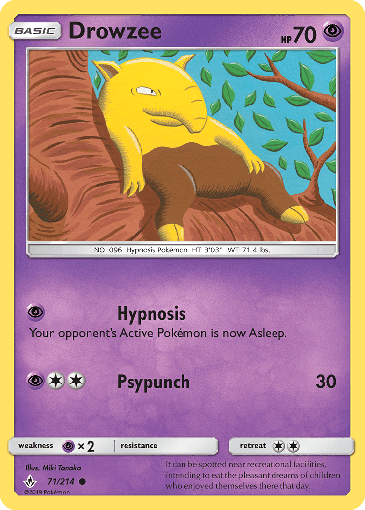 Drowzee, kortbilde fra pokemontcg.io
