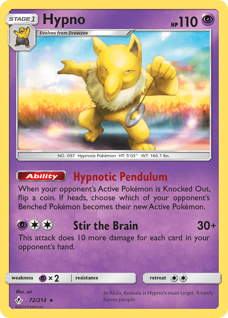 Hypno, kortbilde fra pokemontcg.io
