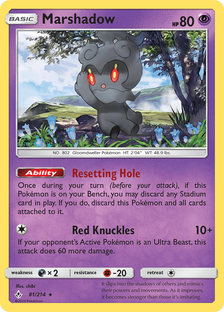 Marshadow, kortbilde fra pokemontcg.io