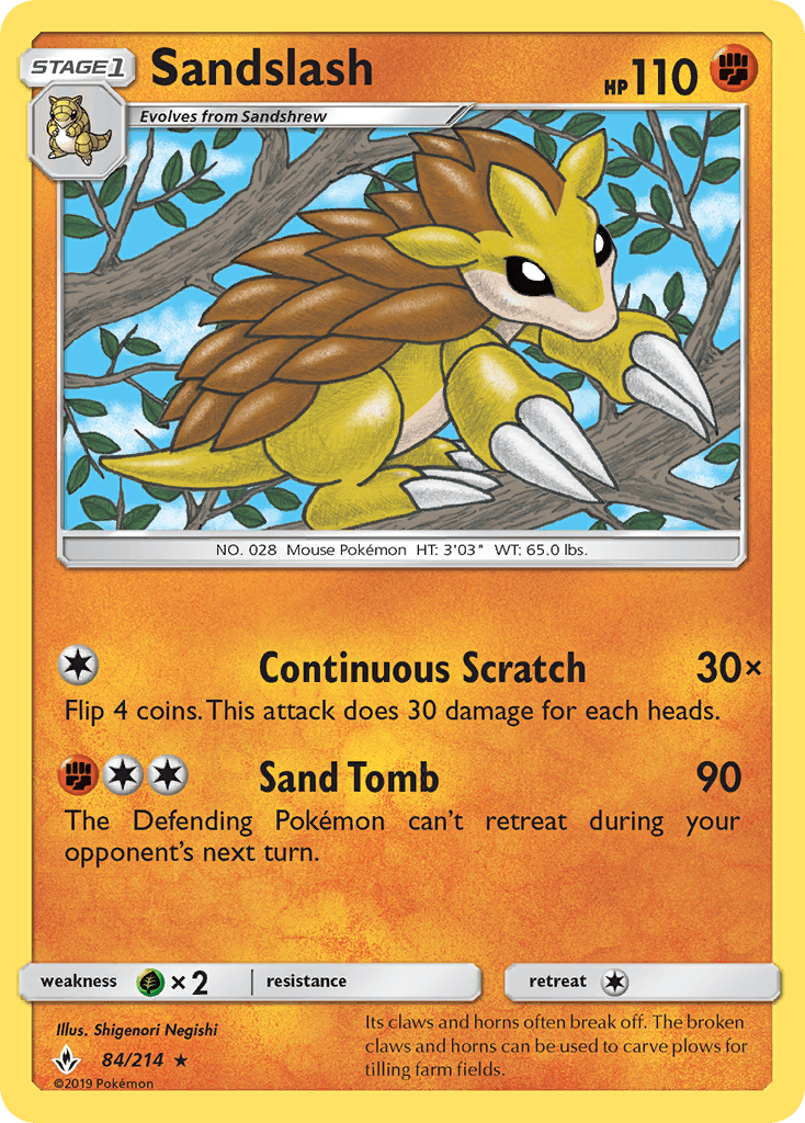 Sandslash, kortbilde fra pokemontcg.io