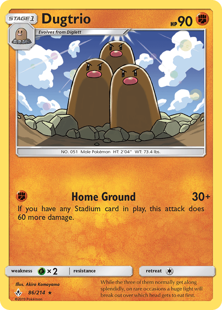 Dugtrio, kortbilde fra pokemontcg.io