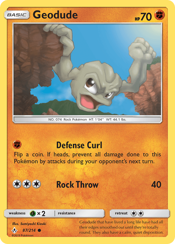 Geodude, kortbilde fra pokemontcg.io