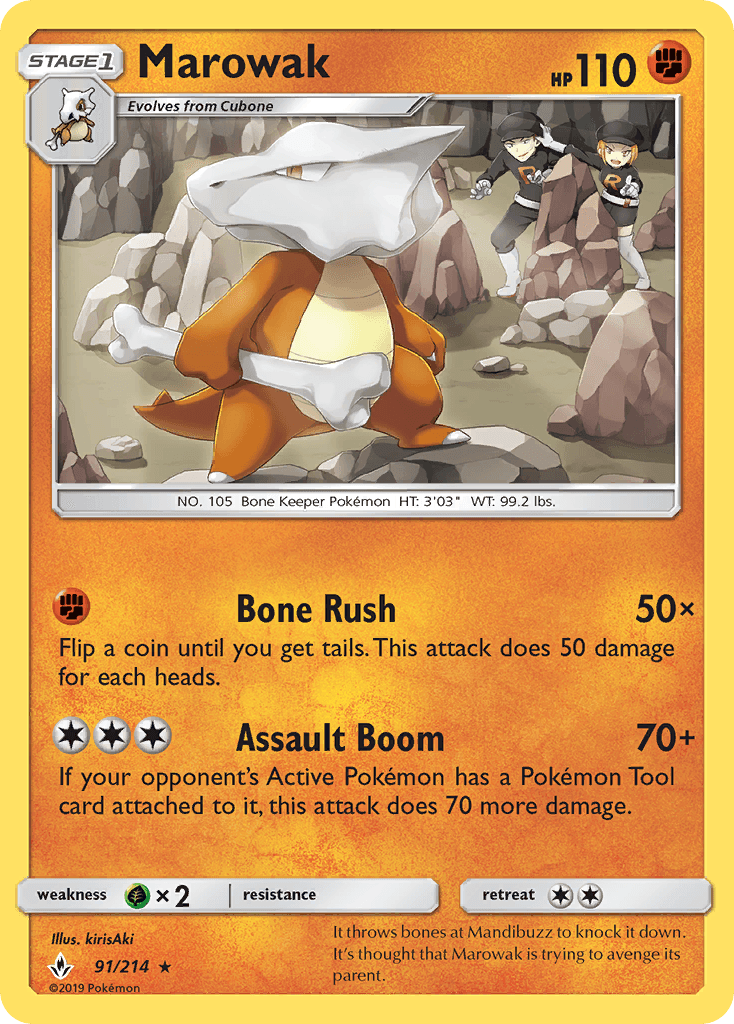 Marowak, kortbilde fra pokemontcg.io