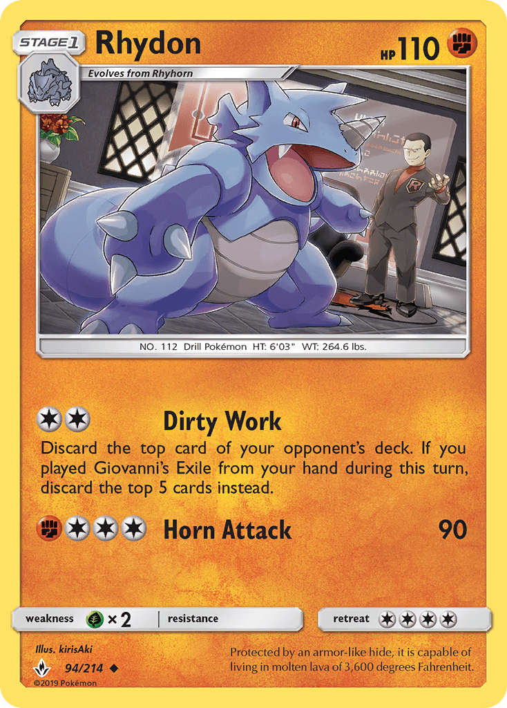 Rhydon, kortbilde fra pokemontcg.io
