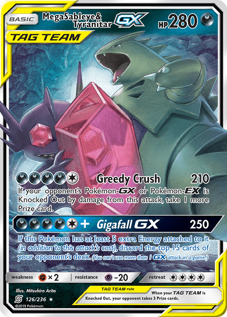Mega Sableye & Tyranitar-GX, kortbilde fra pokemontcg.io