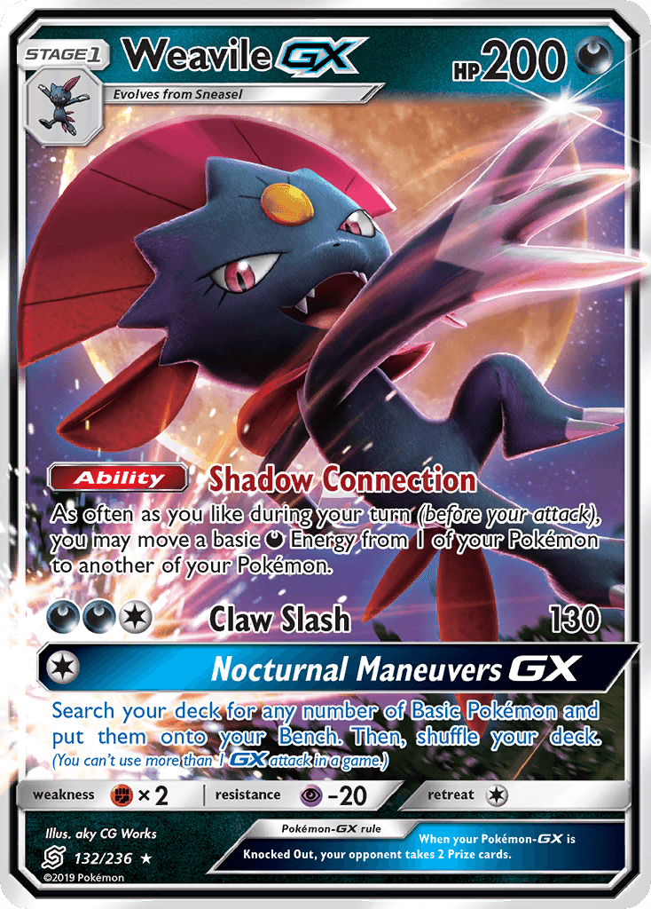 Weavile-GX, kortbilde fra pokemontcg.io
