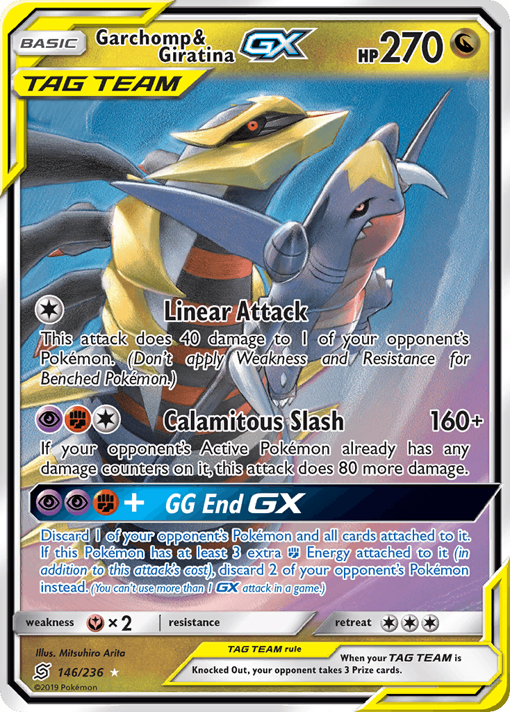 Garchomp & Giratina-GX, kortbilde fra pokemontcg.io