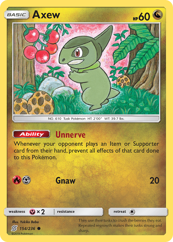 Axew, kortbilde fra pokemontcg.io