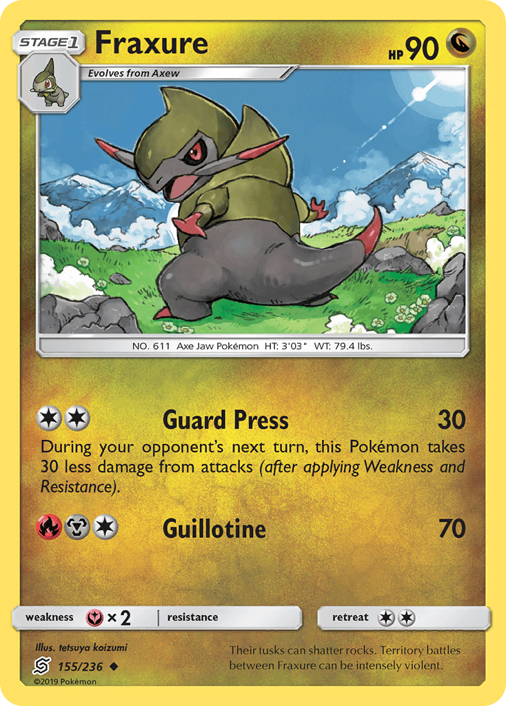 Fraxure, kortbilde fra pokemontcg.io