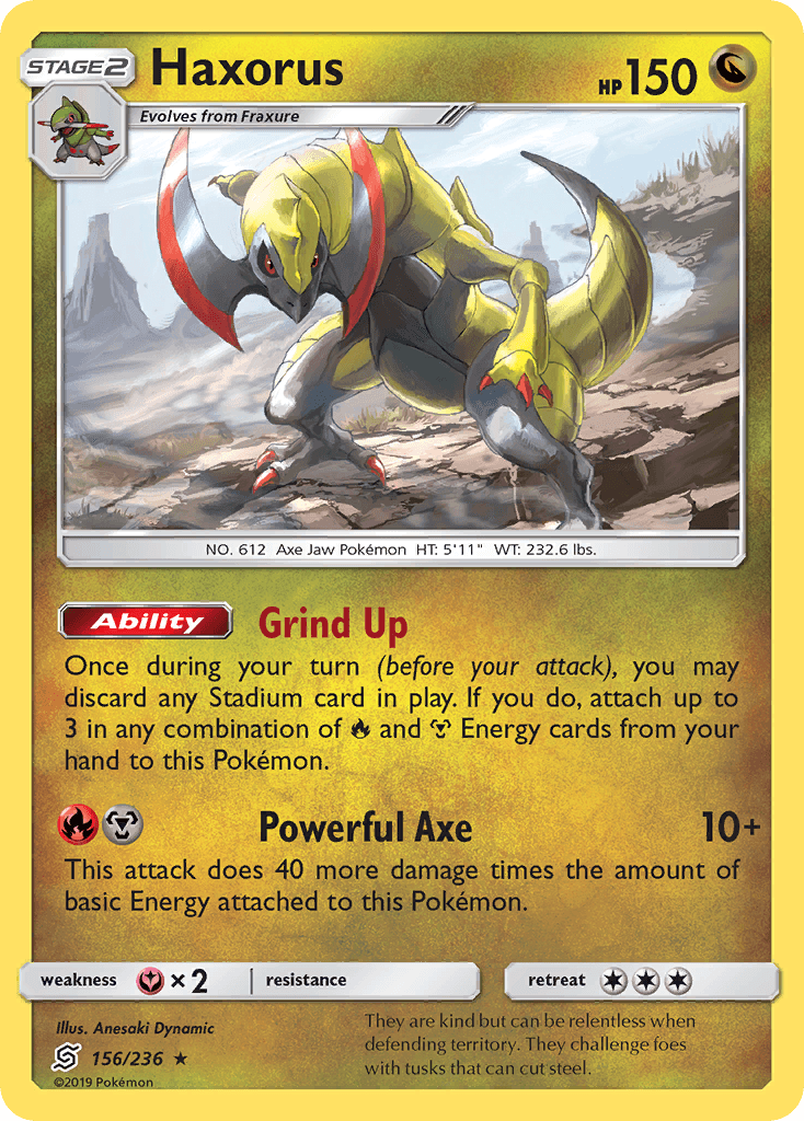 Haxorus, kortbilde fra pokemontcg.io