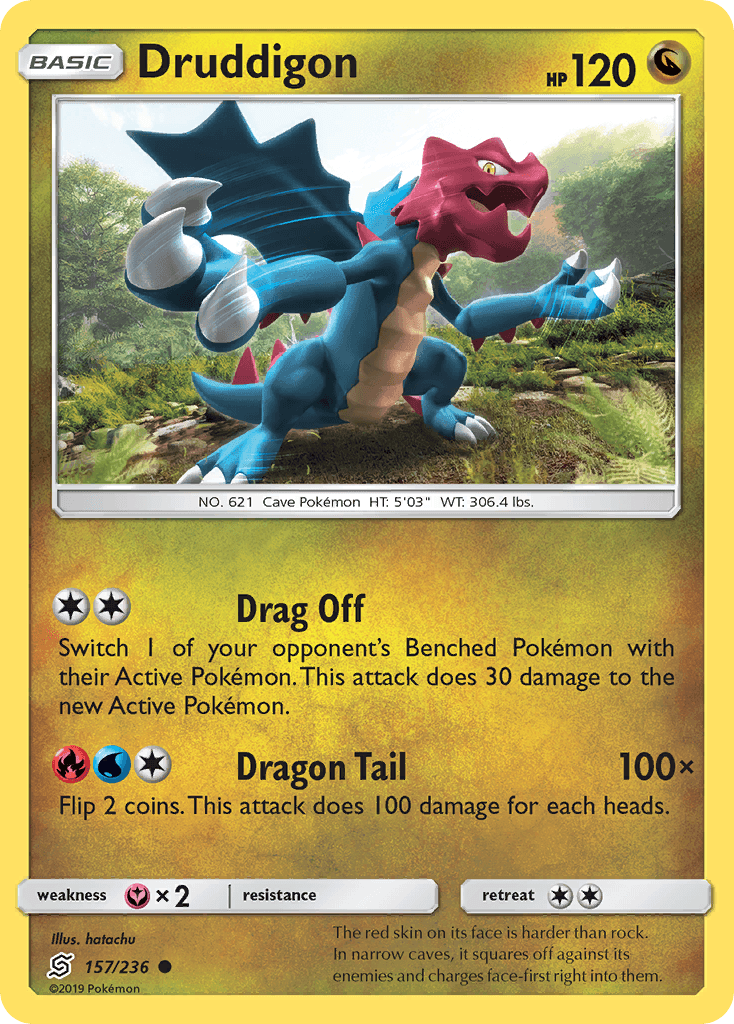 Druddigon, kortbilde fra pokemontcg.io