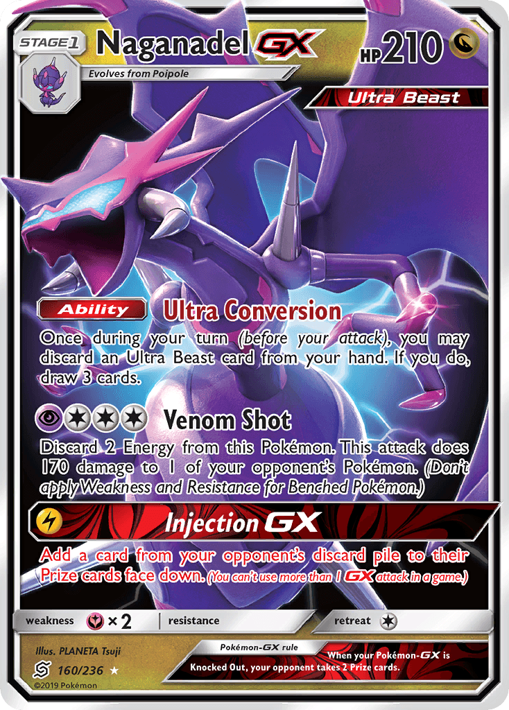 Naganadel-GX, kortbilde fra pokemontcg.io