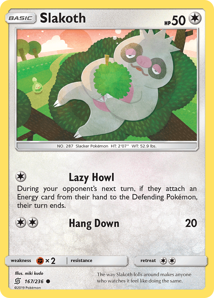 Slakoth, kortbilde fra pokemontcg.io