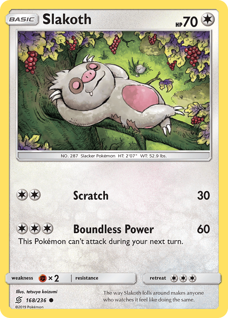 Slakoth, kortbilde fra pokemontcg.io