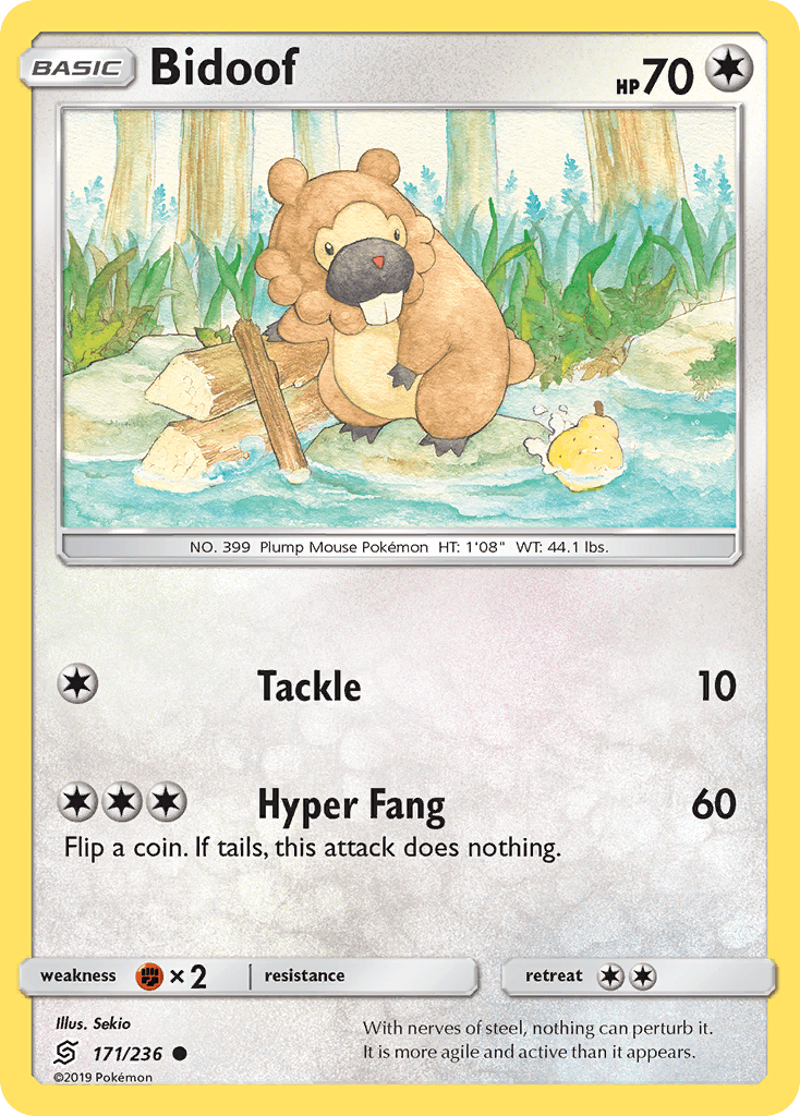Bidoof, kortbilde fra pokemontcg.io