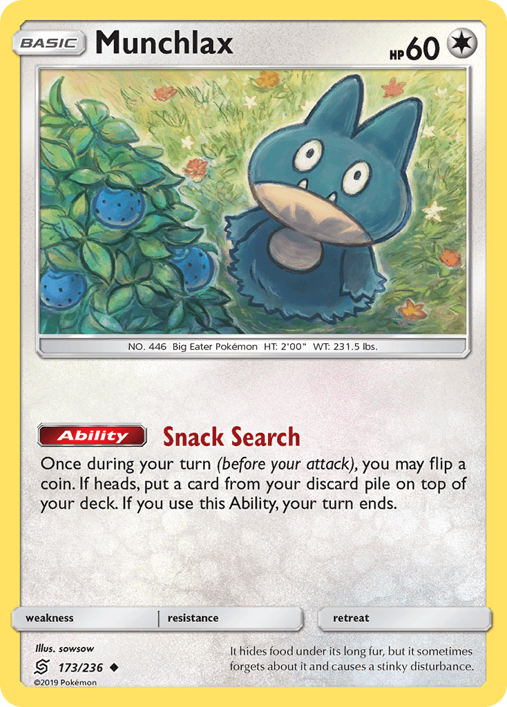 Munchlax, kortbilde fra pokemontcg.io