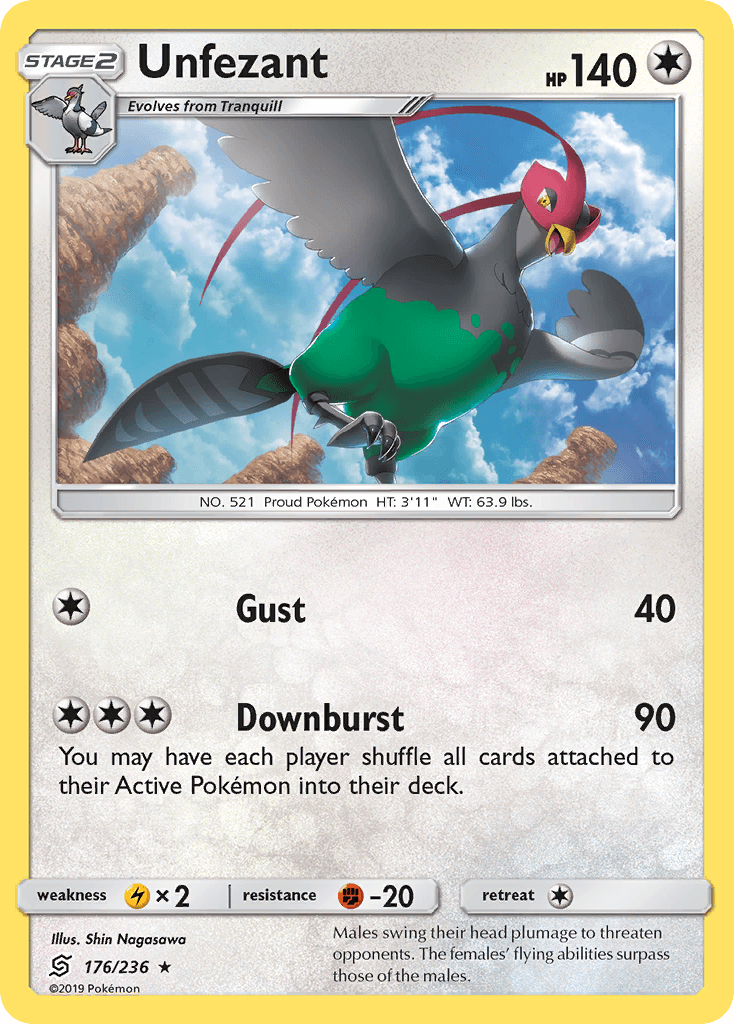 Unfezant, kortbilde fra pokemontcg.io
