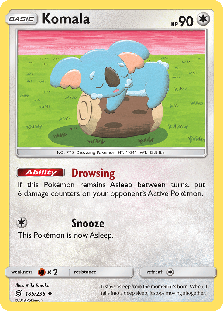 Komala, kortbilde fra pokemontcg.io