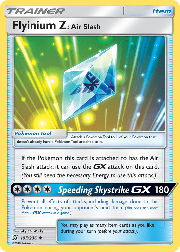 Flyinium Z: Air Slash, kortbilde fra pokemontcg.io