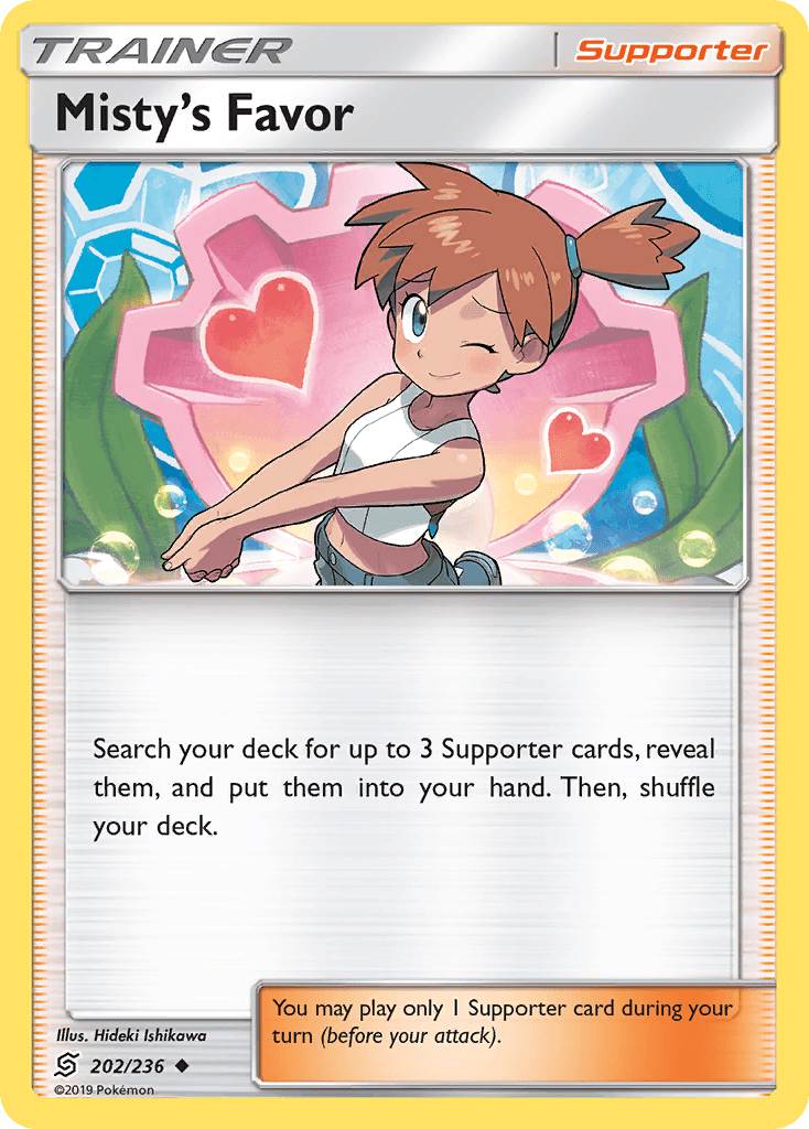 Misty's Favor, kortbilde fra pokemontcg.io