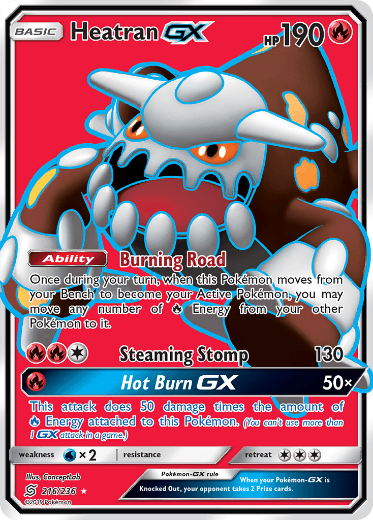 Heatran-GX, kortbilde fra pokemontcg.io