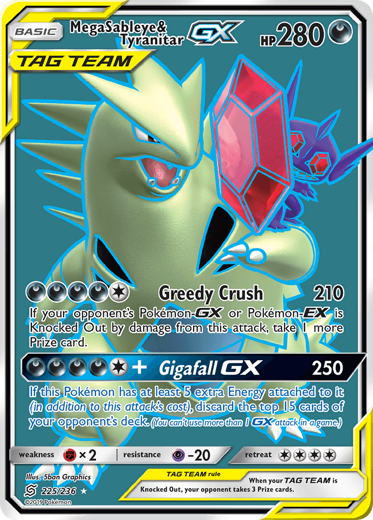 Mega Sableye & Tyranitar-GX, kortbilde fra pokemontcg.io