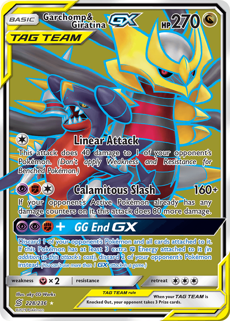 Garchomp & Giratina-GX, kortbilde fra pokemontcg.io